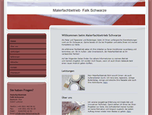 Tablet Screenshot of maler-falkschwarze.de